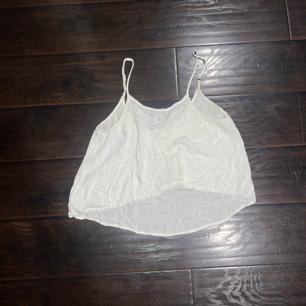 Roxy Cream Camisole Top Size Medium Y2K Festival Boho Beach Vacation